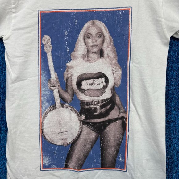 Beyoncé Cowboy Carter Tour White T-Shirt Size Small - Picture 2 of 4
